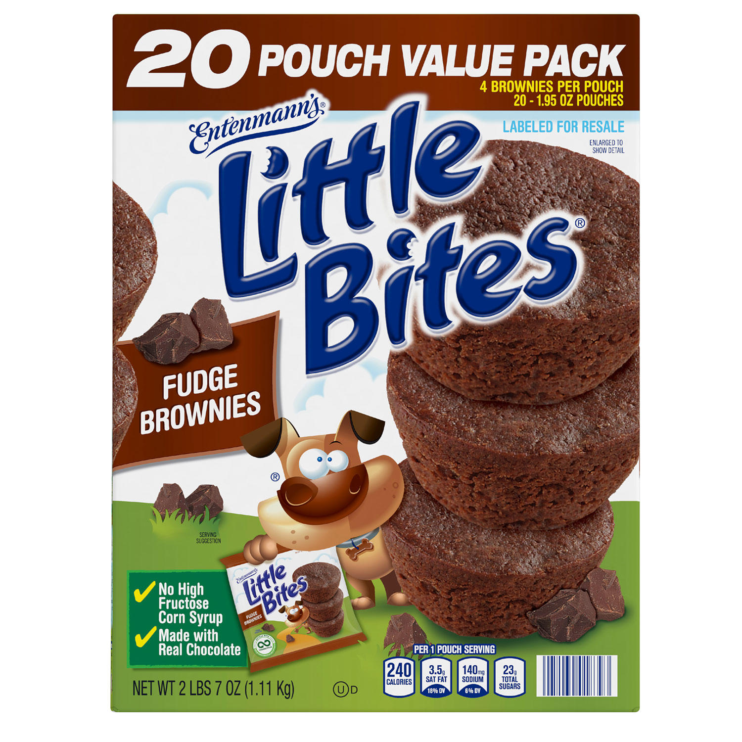 Entenmann's Little Bites Fudge Brownie Mini Muffins (1.95 oz., 20 pk.)