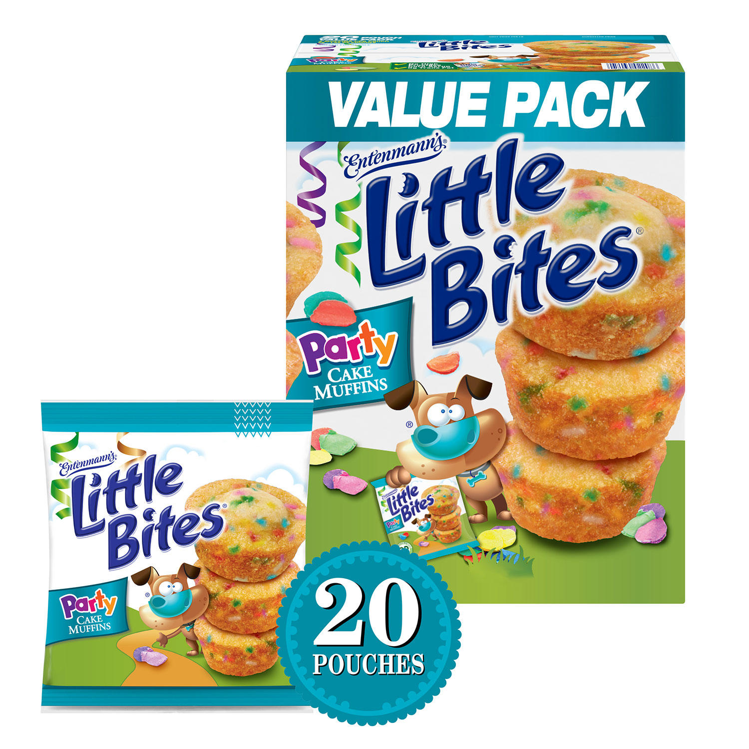 Entenmann's Little Bites Party Cake Muffins (1.65 oz., 20 pk.)