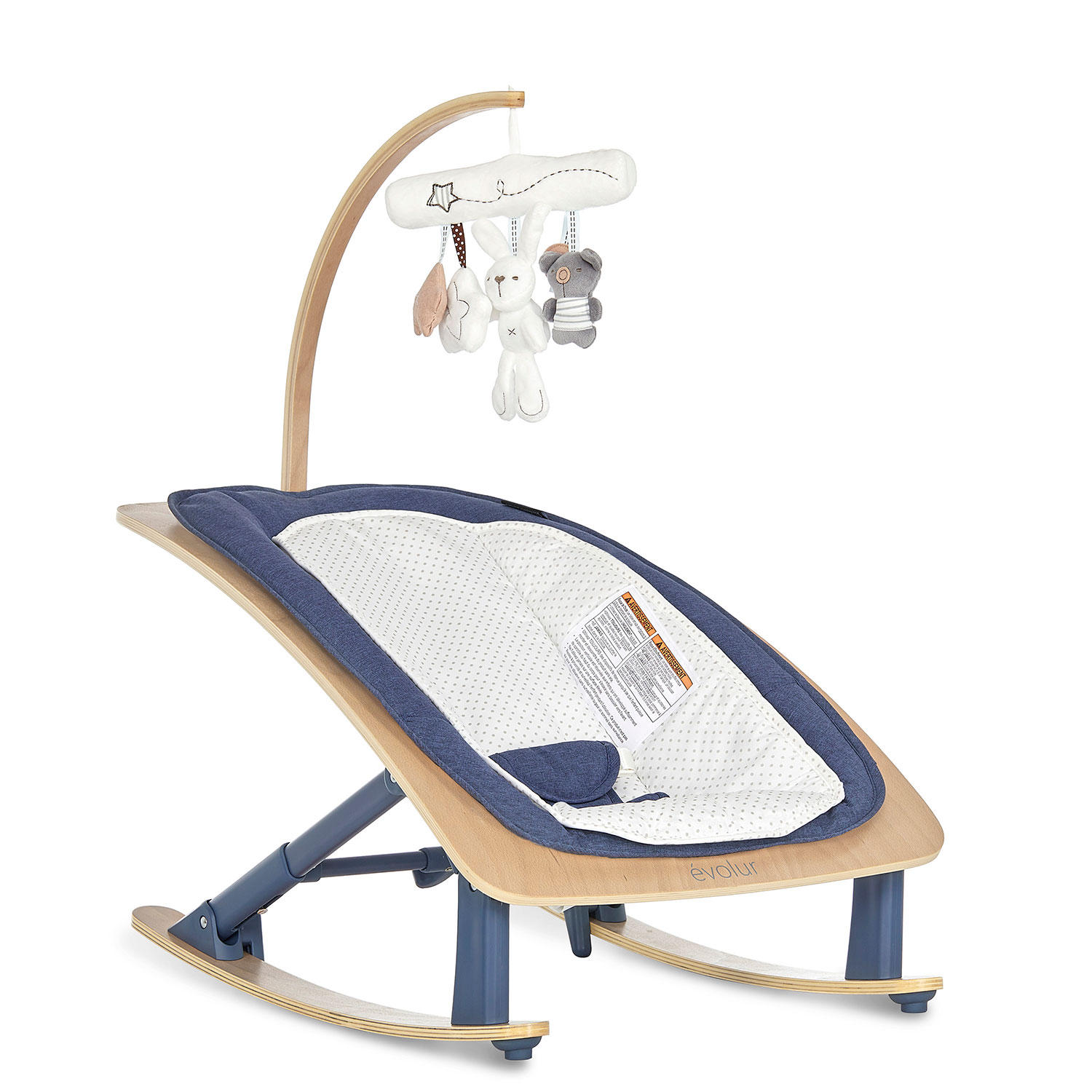 Evolur Tory 2-in-1 Rocker & Chair (Choose Your Color)