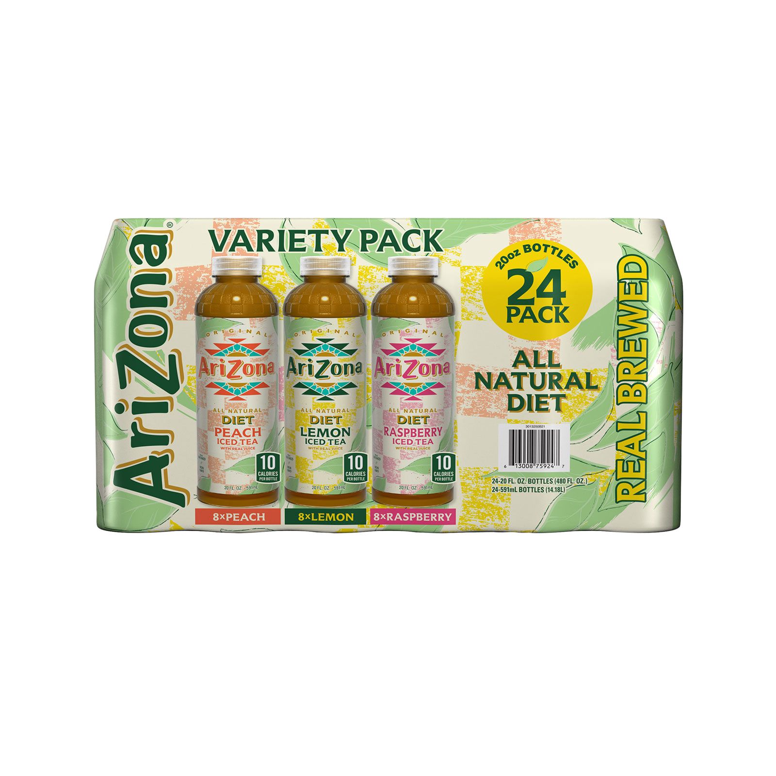 Arizona Beverage Diet Variety Tea, 20 oz.