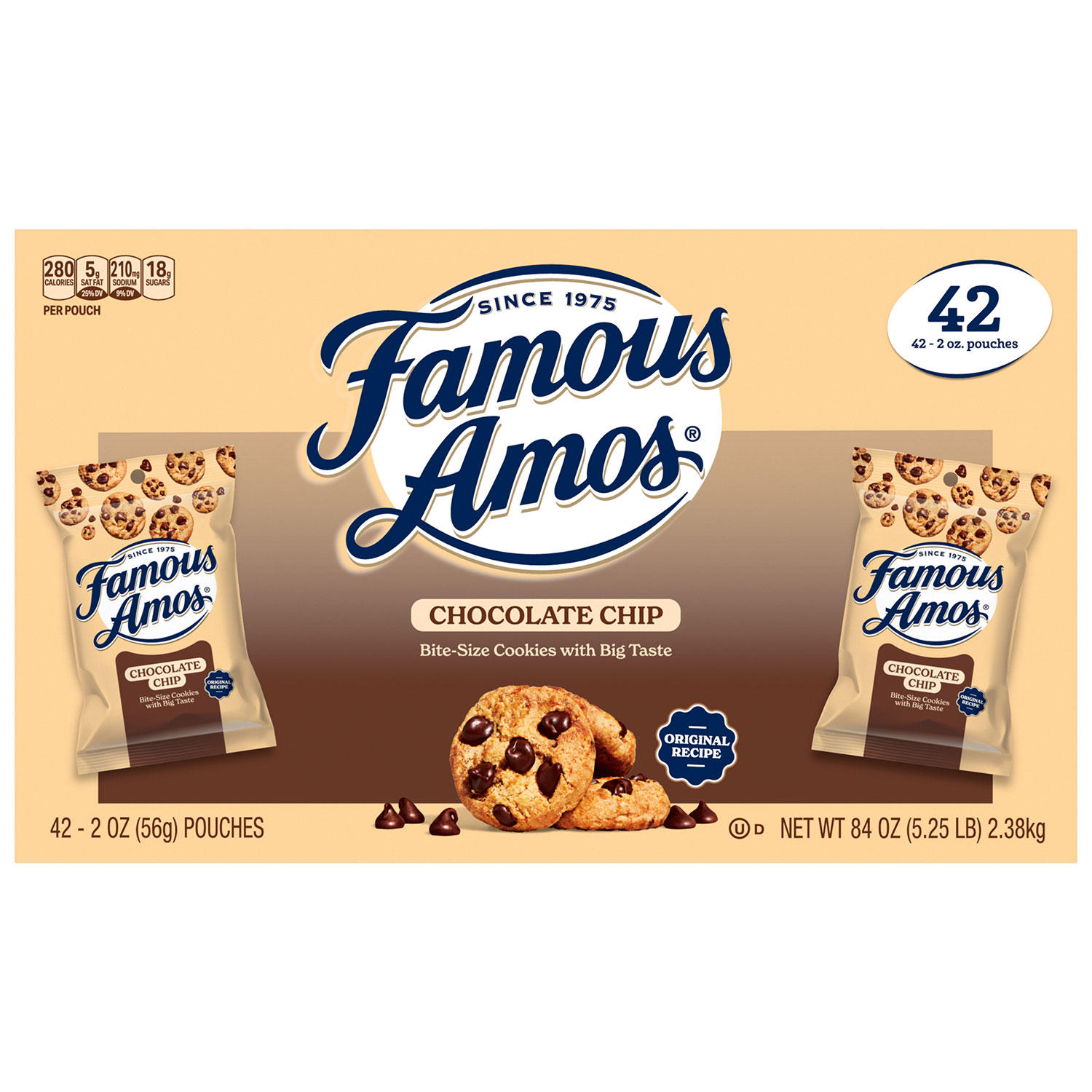 Famous Amos Chocolate Chip Cookies (2 oz., 42 ct.)