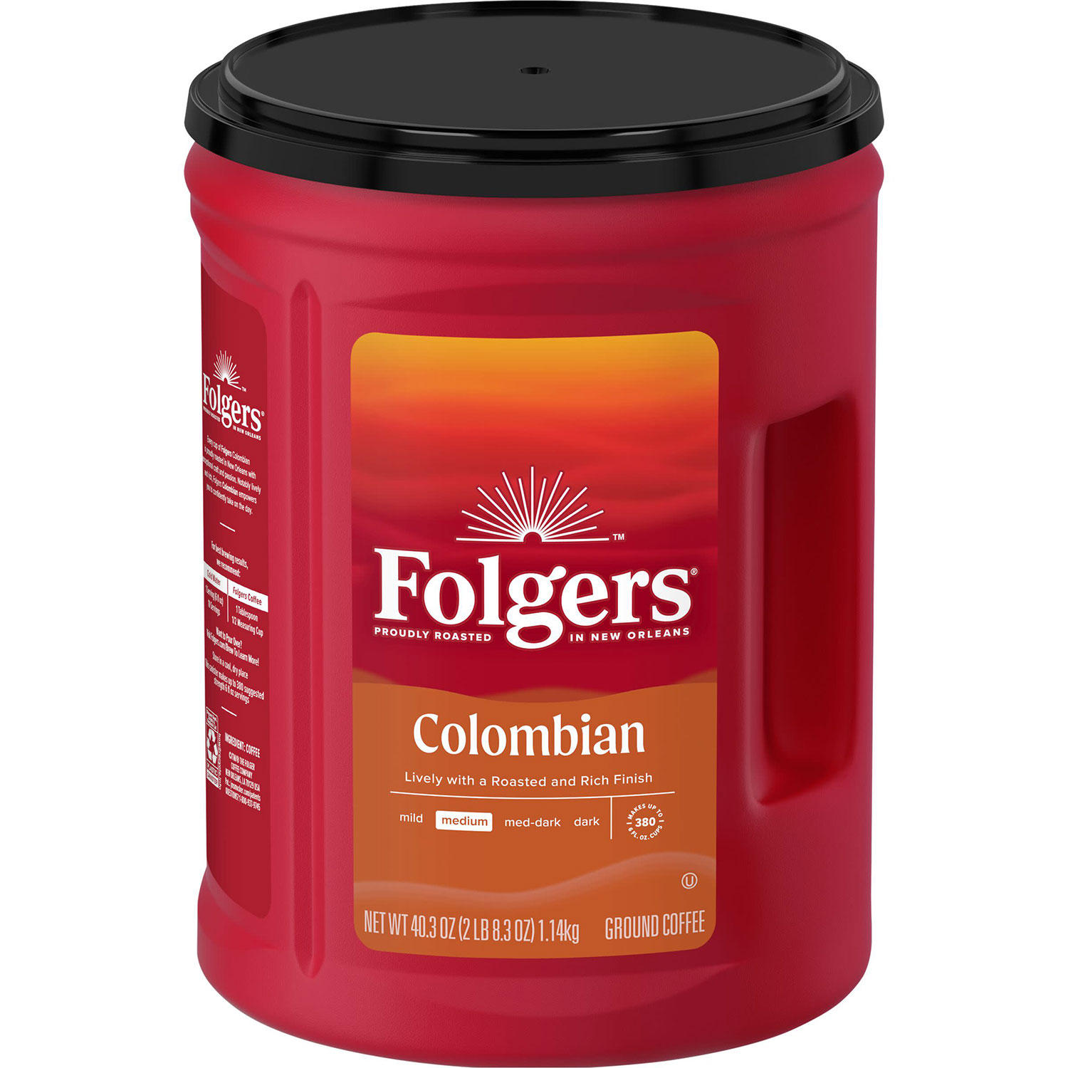 Folgers 100% Medium Roast Ground Colombian Coffee (40.3 oz.)