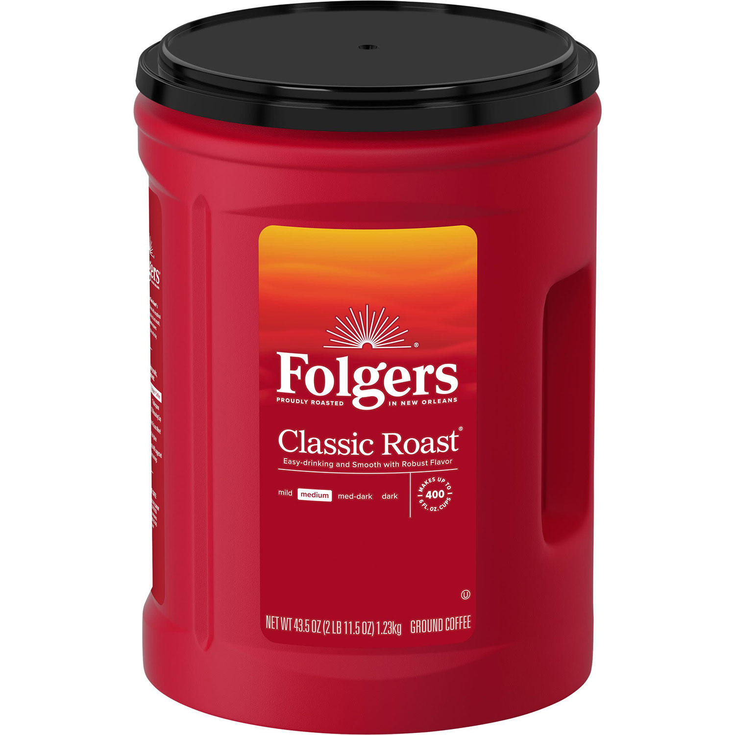 Folgers Classic Roast Ground Coffee (43.5 oz.)