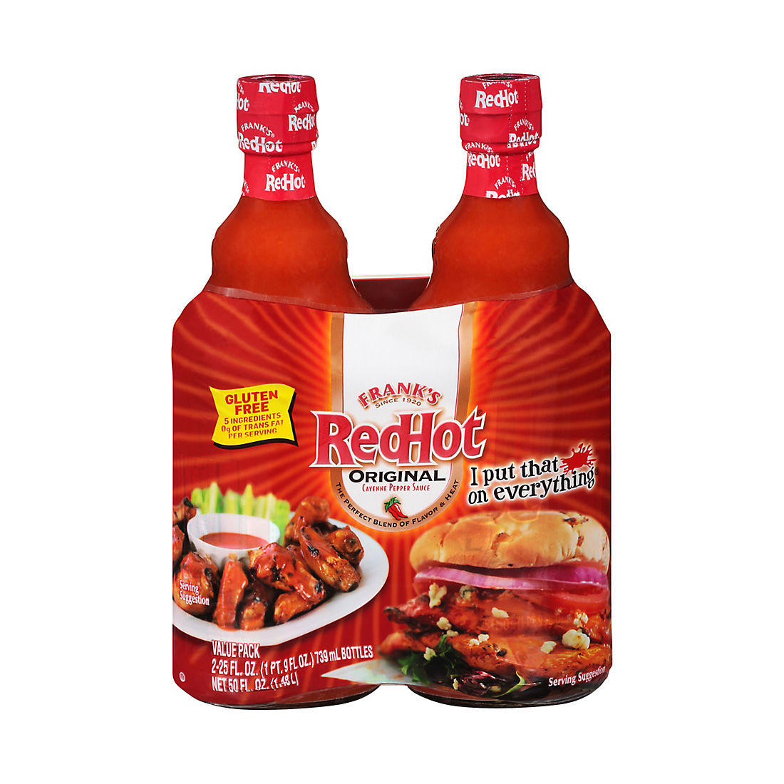 Frank's RedHot Original Wing Sauce, 2 pk./25 oz.
