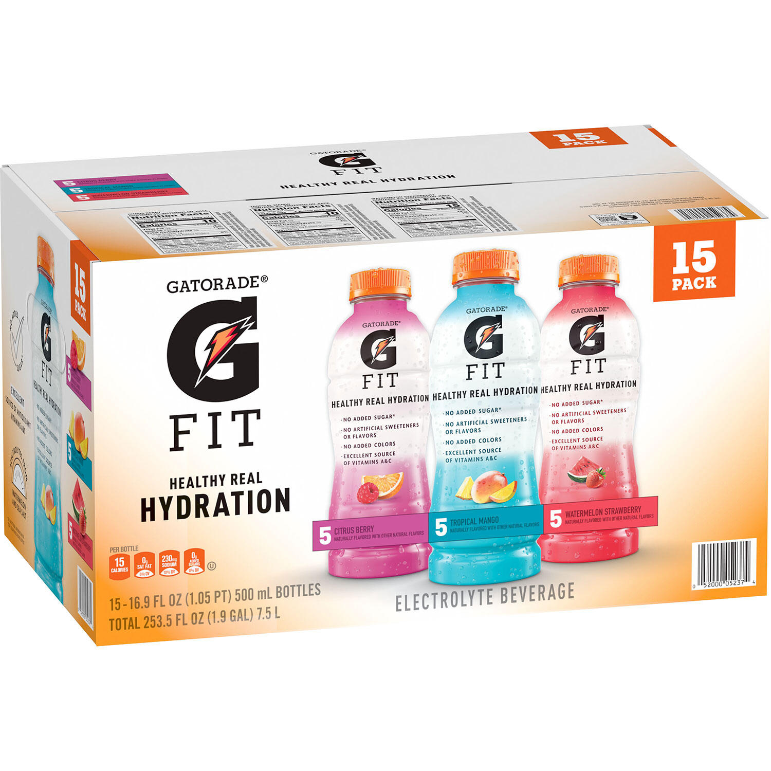 Gatorade GFIT Variety Pack (16.9 fl. oz., 15 pk.)