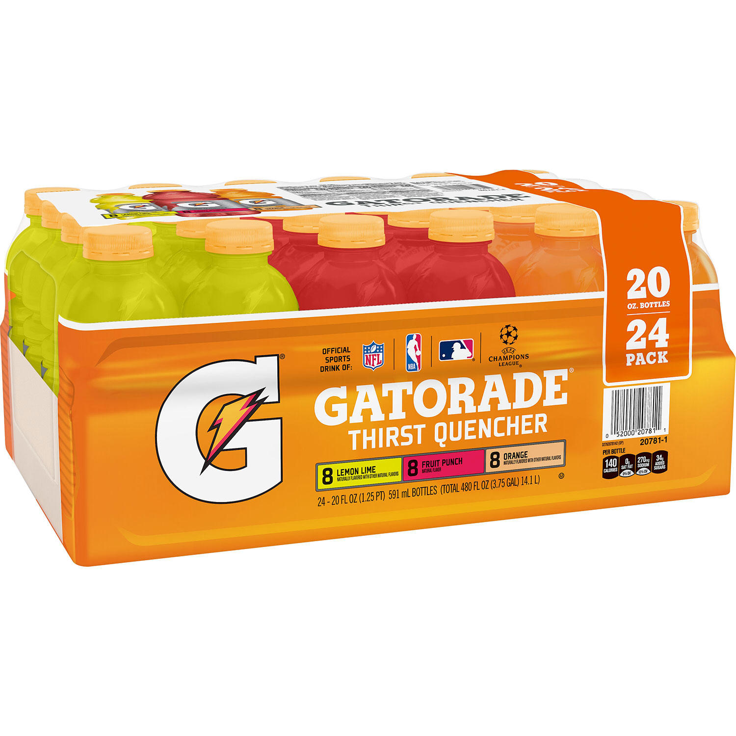 Gatorade Sports Drinks Variety Pack (20 fl. oz., 24 pk.)
