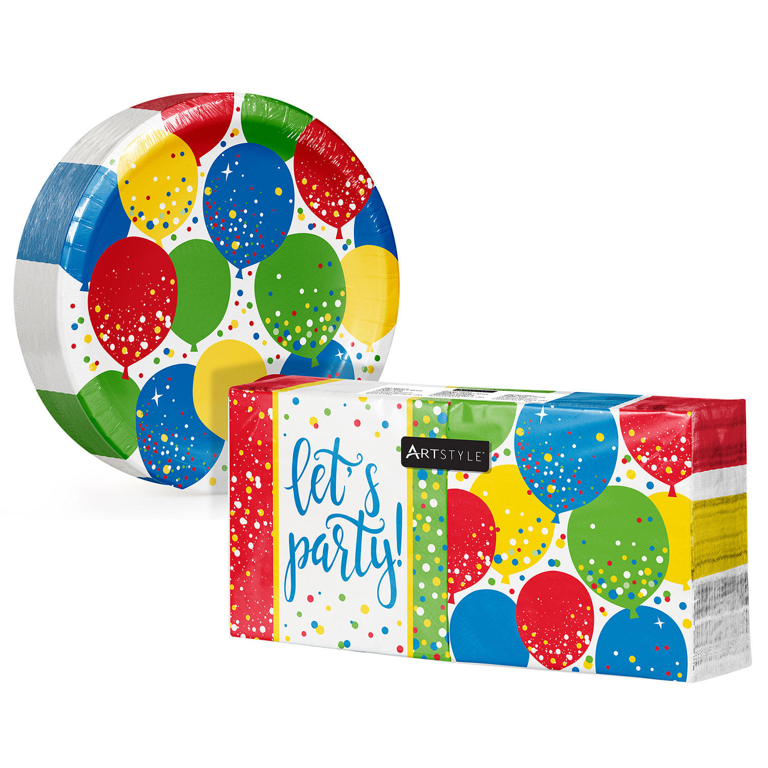 Artstyle Hip Hip Hooray Birthday Paper Plates & Napkins Kit (285 ct.)