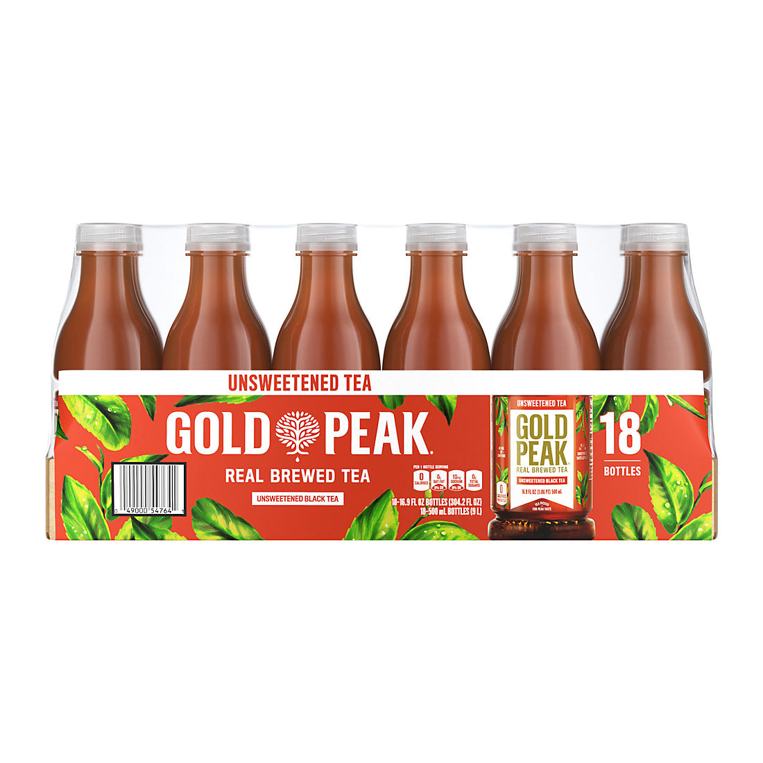 Gold Peak Unsweetened Black Tea, 18 pk./16.9 oz.