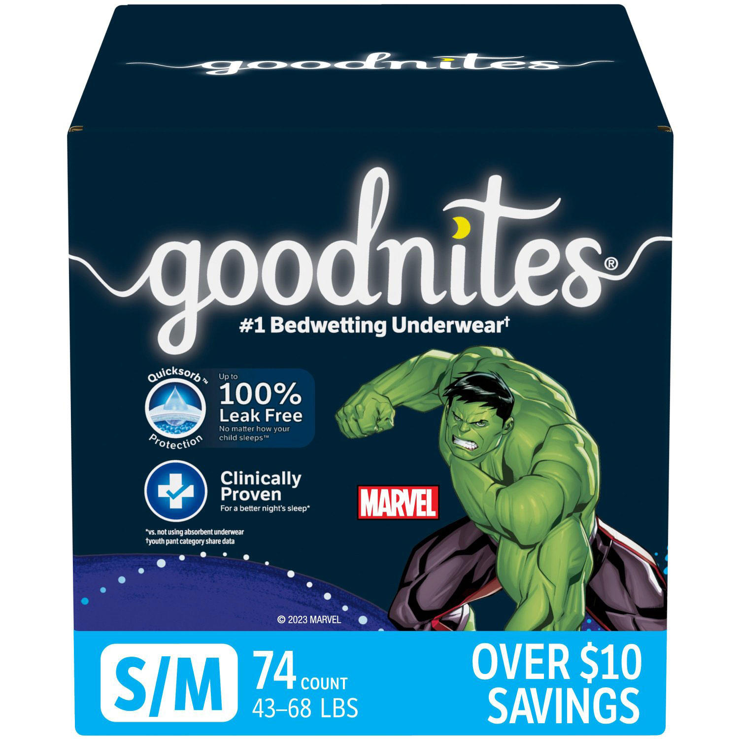 Goodnites Bedtime Underwear for Boys (Sizes: Small-Extra Large)