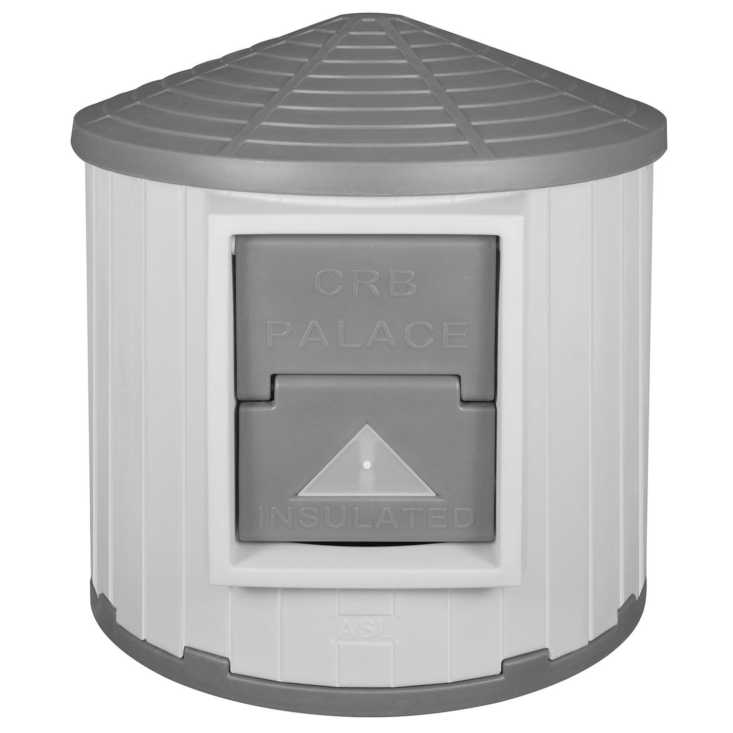 ASL Solutions Insulated Colossal Round Barn Premium Palace Dog House (38" Diam., 46"H)