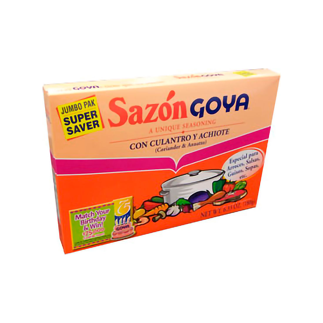 Goya Sazon with Culnatro and Achiote, 36 pk./6.3 oz.