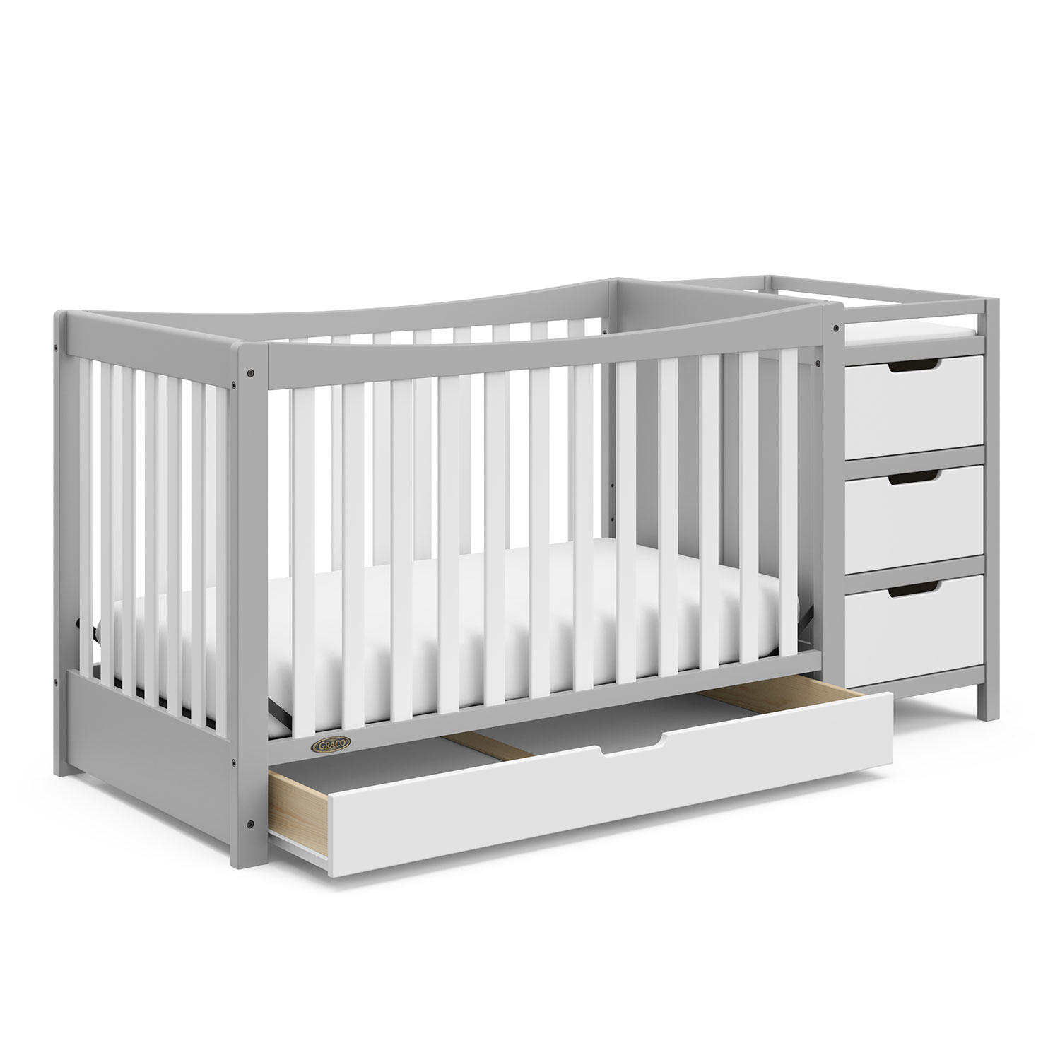 Graco Remi 4-in-1 Convertible Crib And Changer (Choose Your Color)