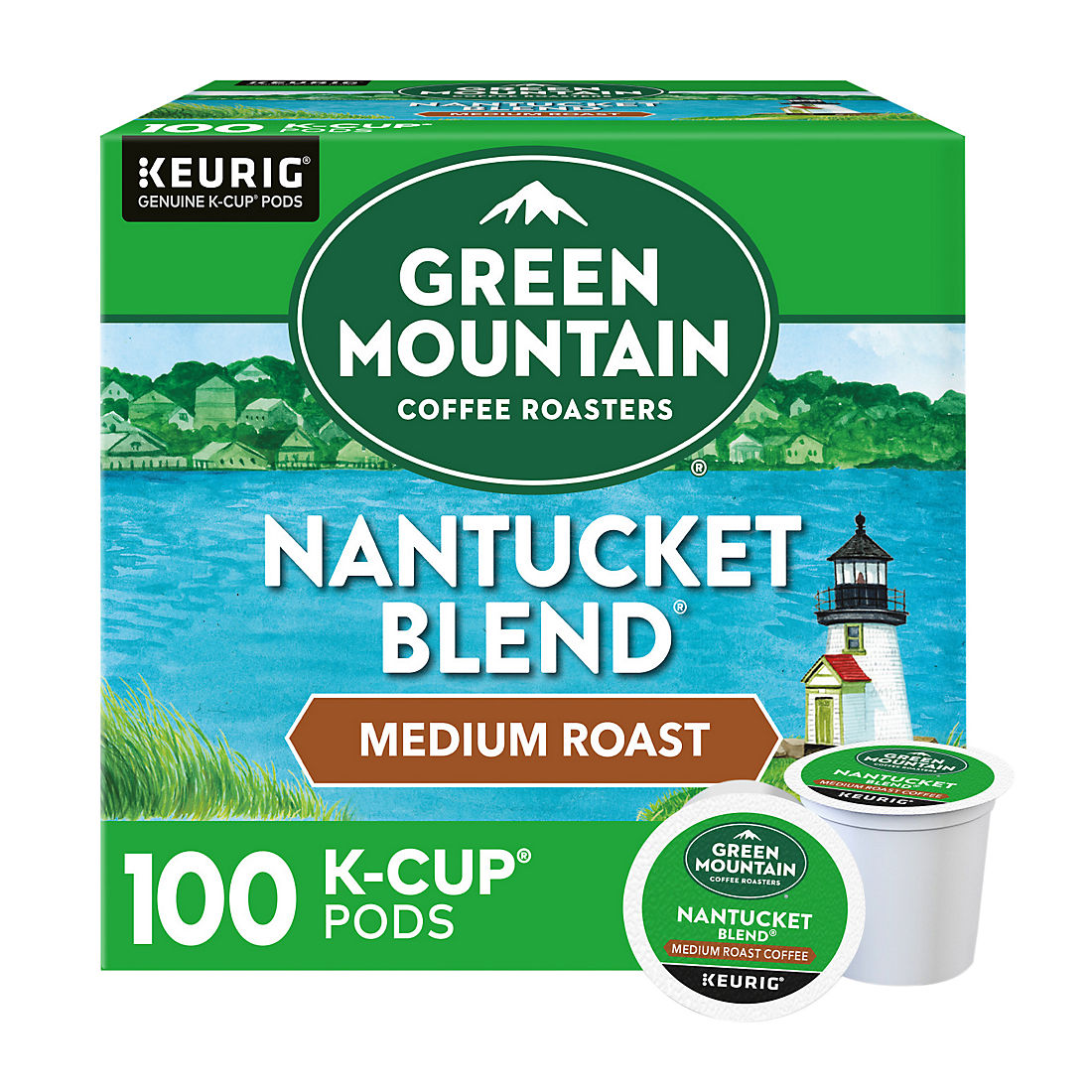 Green Mountain Coffee Nantucket Blend K-Cup Pods, 100 ct.