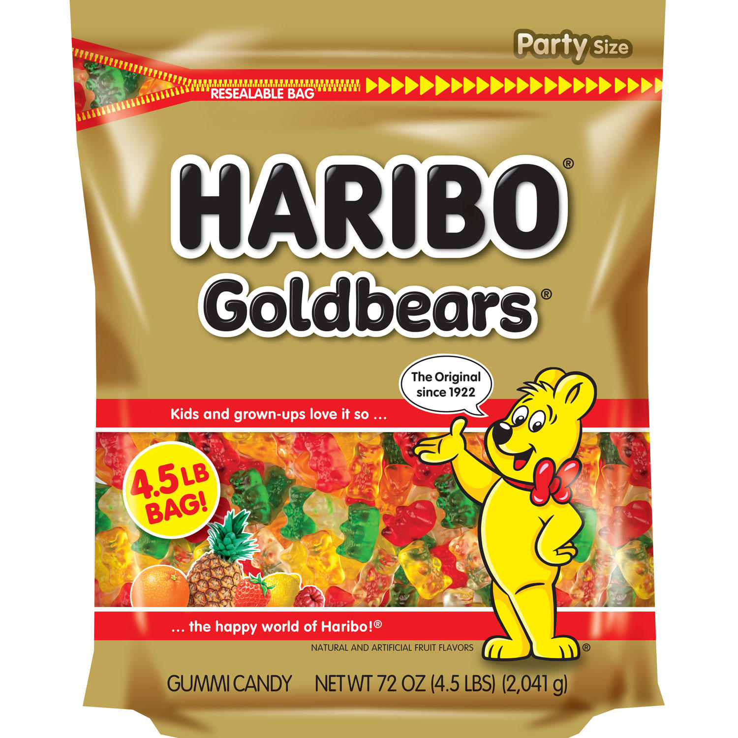Haribo Gold-Bears Gummi Bear Candy (72 oz.)