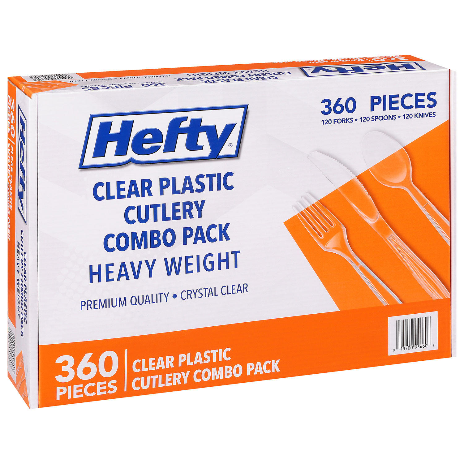 Hefty Clear Plastic Cutlery Combo Pack (360 ct.)