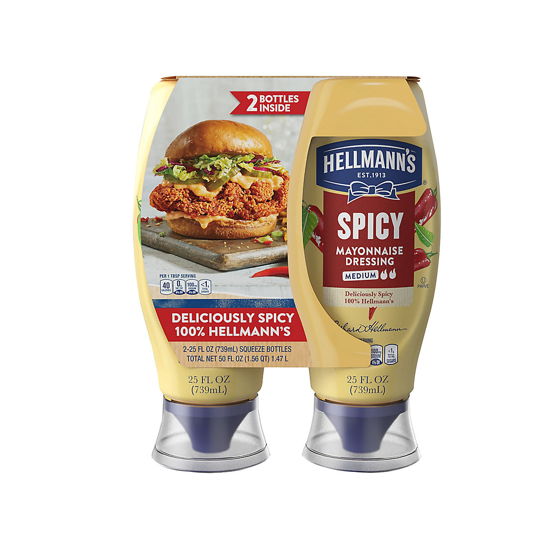 Hellmann's Spicy Mayonnaise Dressing, 2 pk./25 oz.