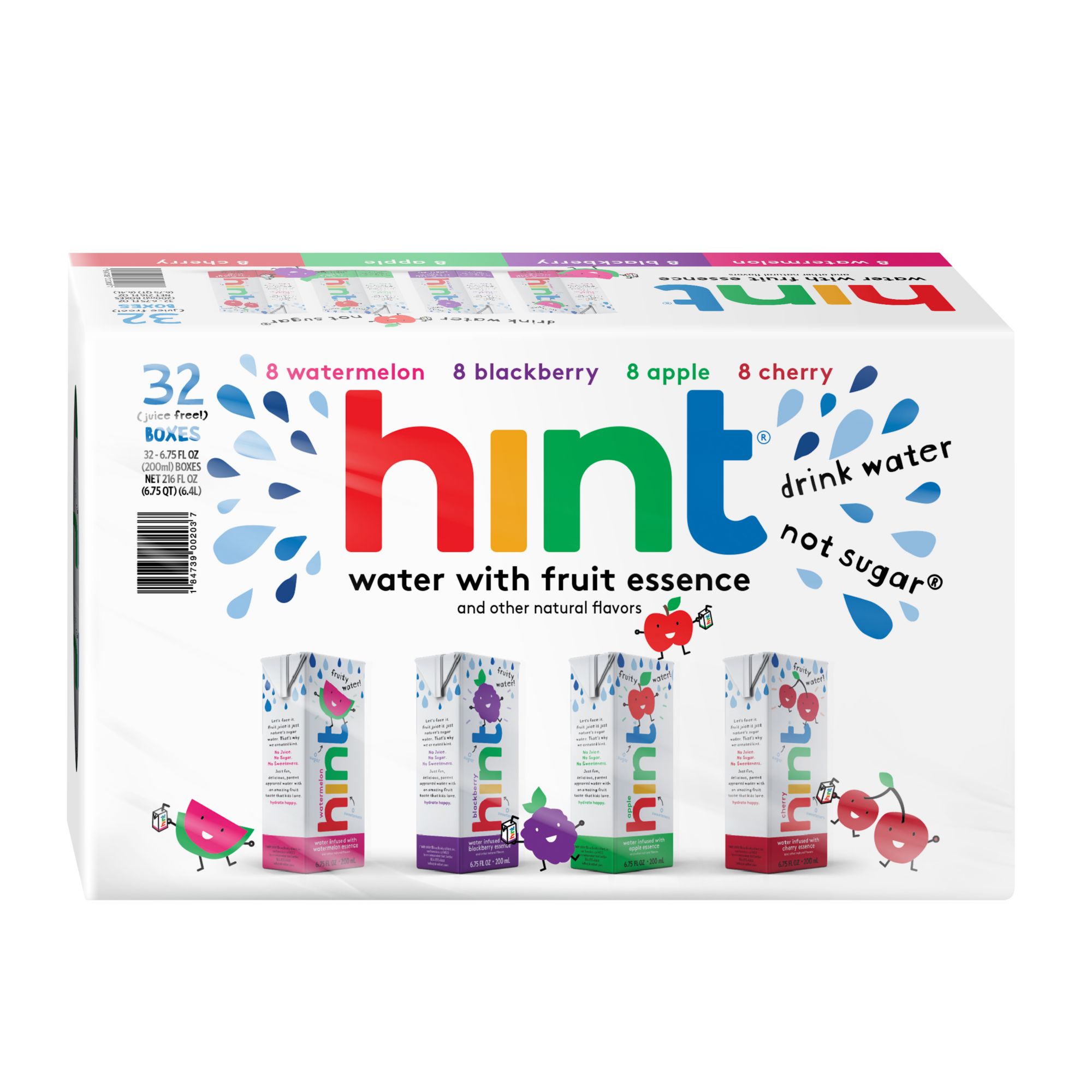 Hint Kids Water Variety Pack, 32 pk./6.75 oz.