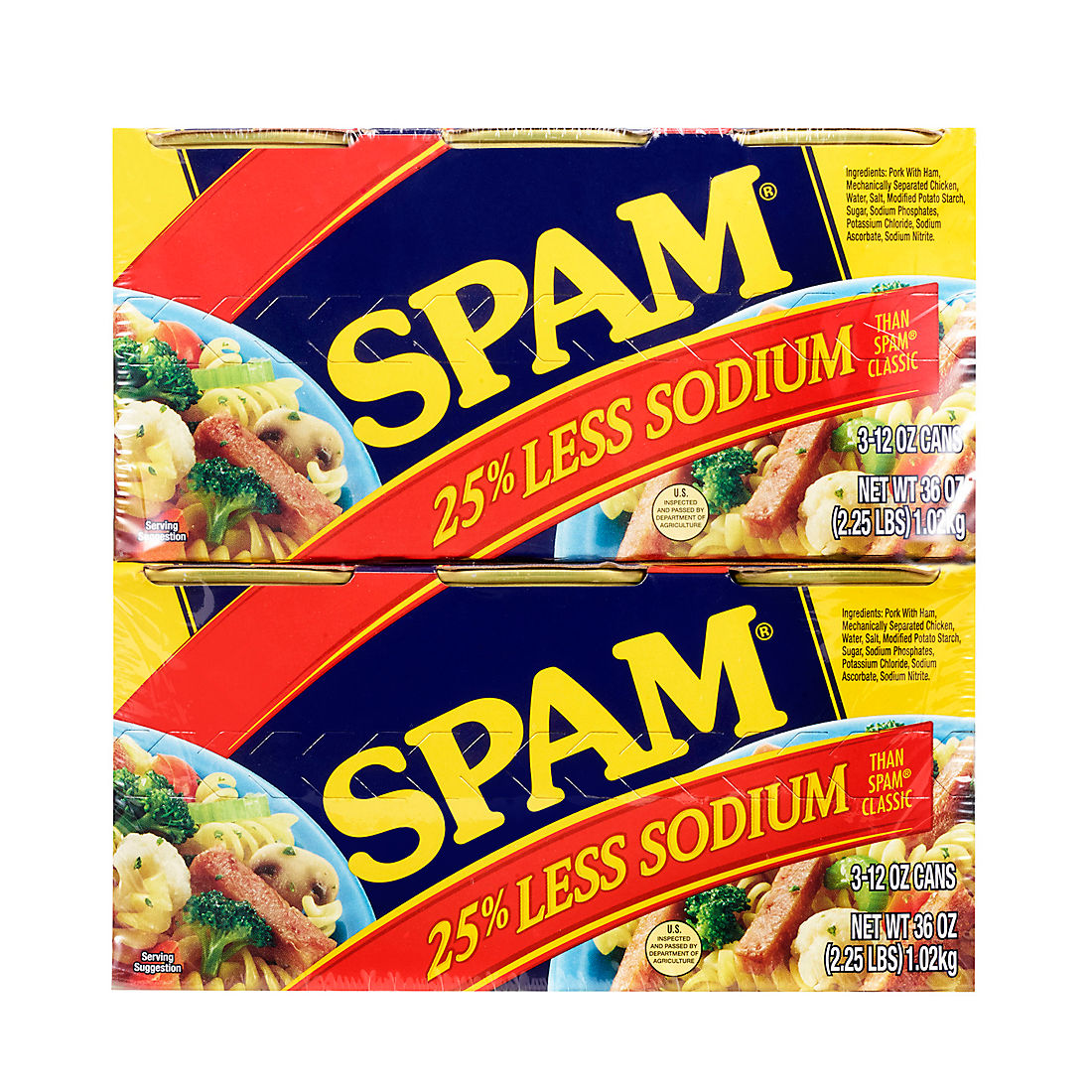 Hormel Spam with 25% Less Sodium, 6 pk./12 oz.