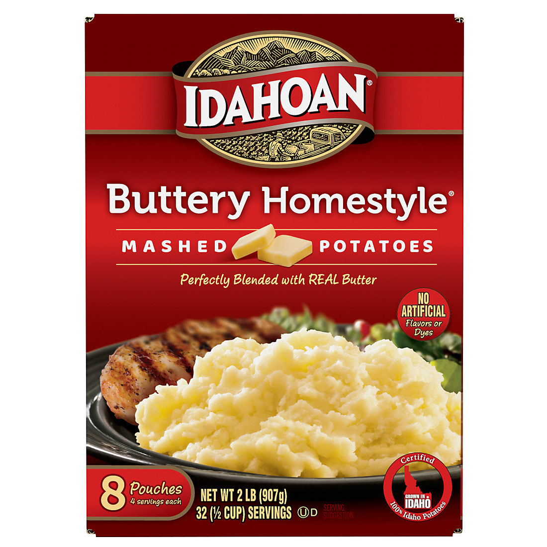 Idahoan Buttery Homestyle Mashed Potatoes, 8 pk.