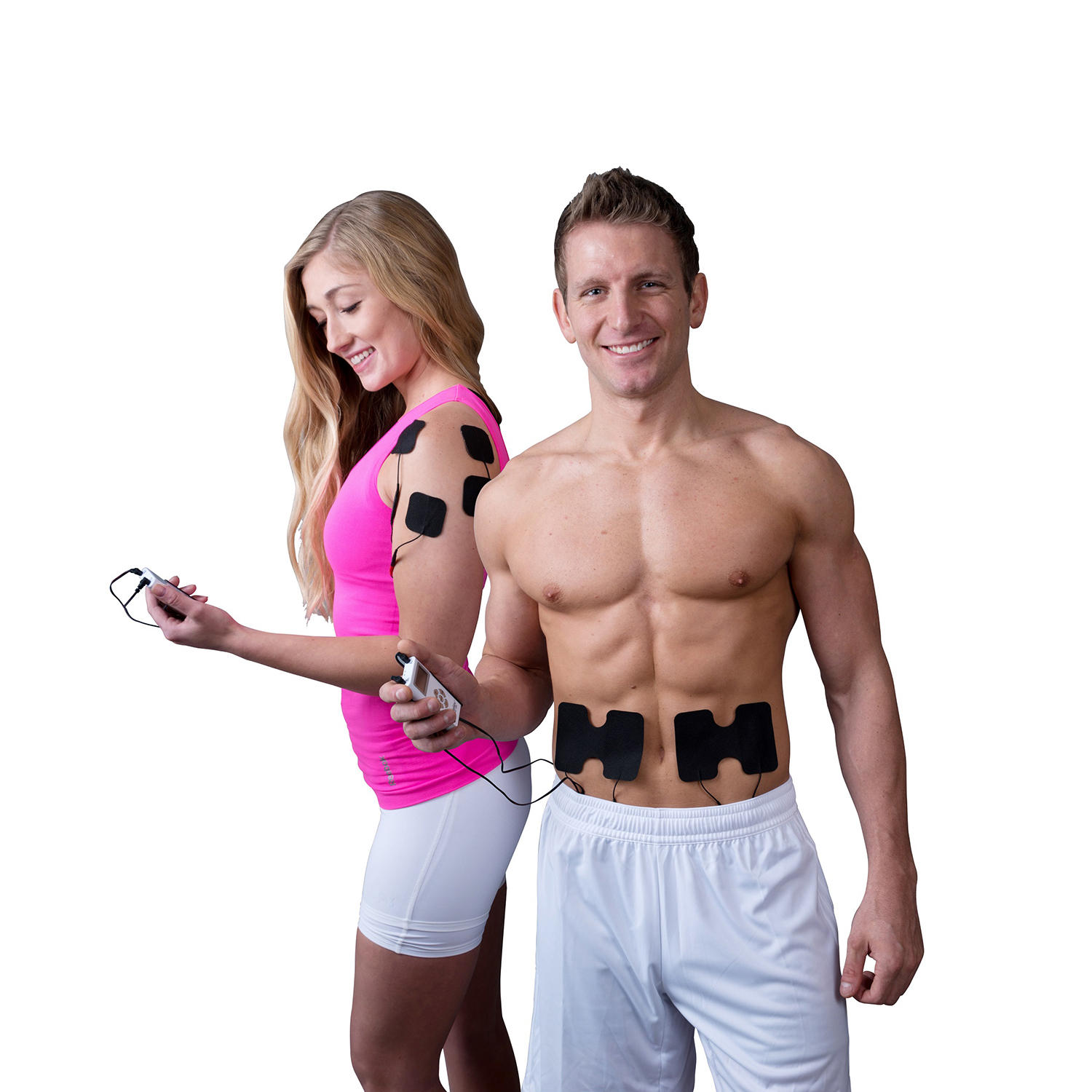 iReliev Dual Channel TENS + EMS System with Electrode Pads (2 sizes)