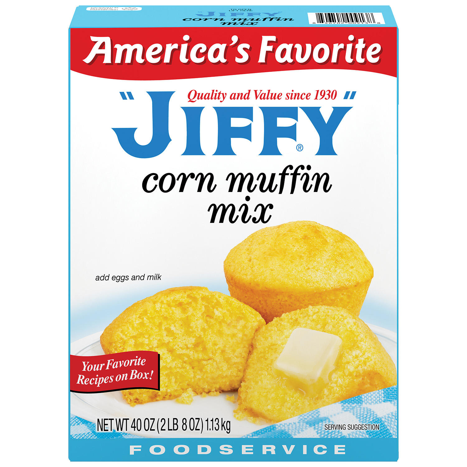 JIFFY Corn Muffin Mix Foodservice (40 oz.)