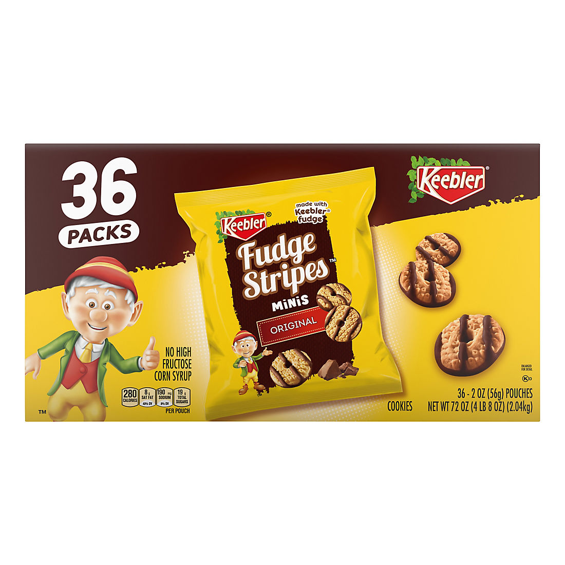Keebler Fudge Stripes Mini Cookies 36 ct./ 2 oz.
