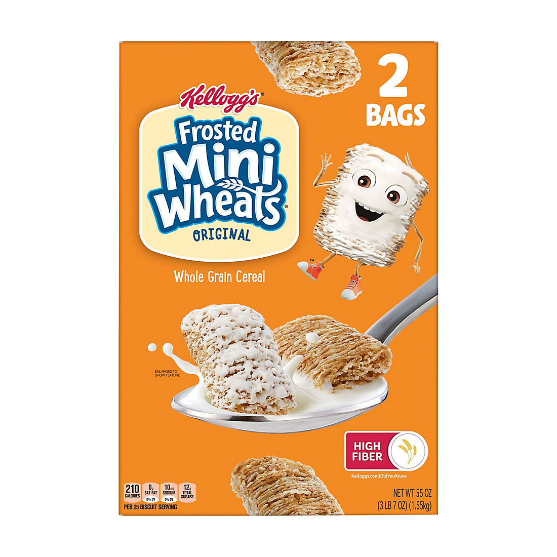 Kellogg's Frosted Mini-Wheats Original Breakfast Cereal, 2 pk.