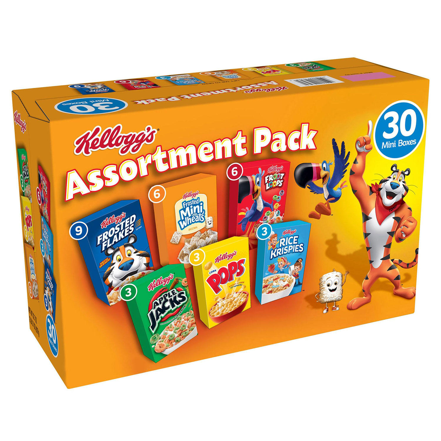 Kellogg's Jumbo Assortment Pack (32.7 oz., 30 pk.)