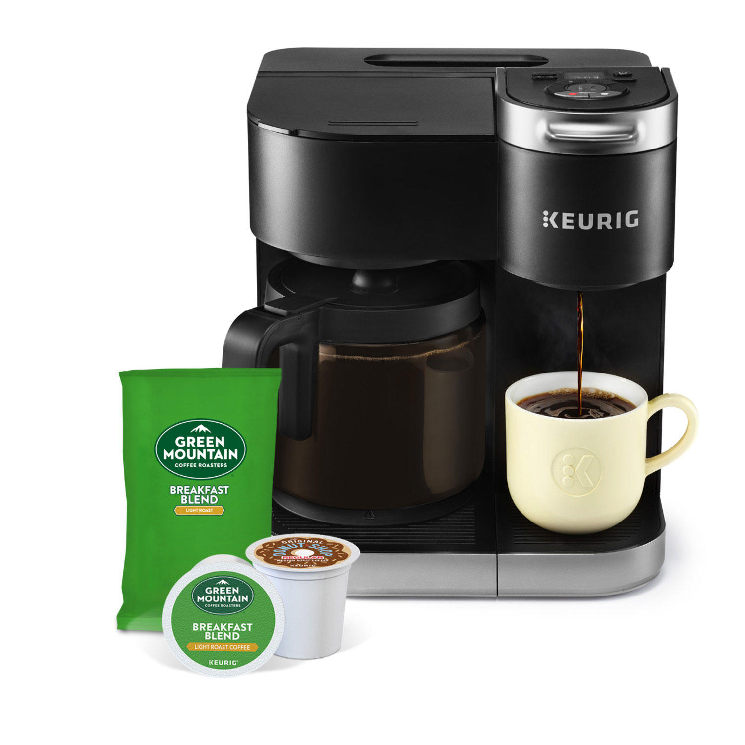 Keurig K-Duo Single Serve and Carafe Coffee Maker with Removable Reservoir