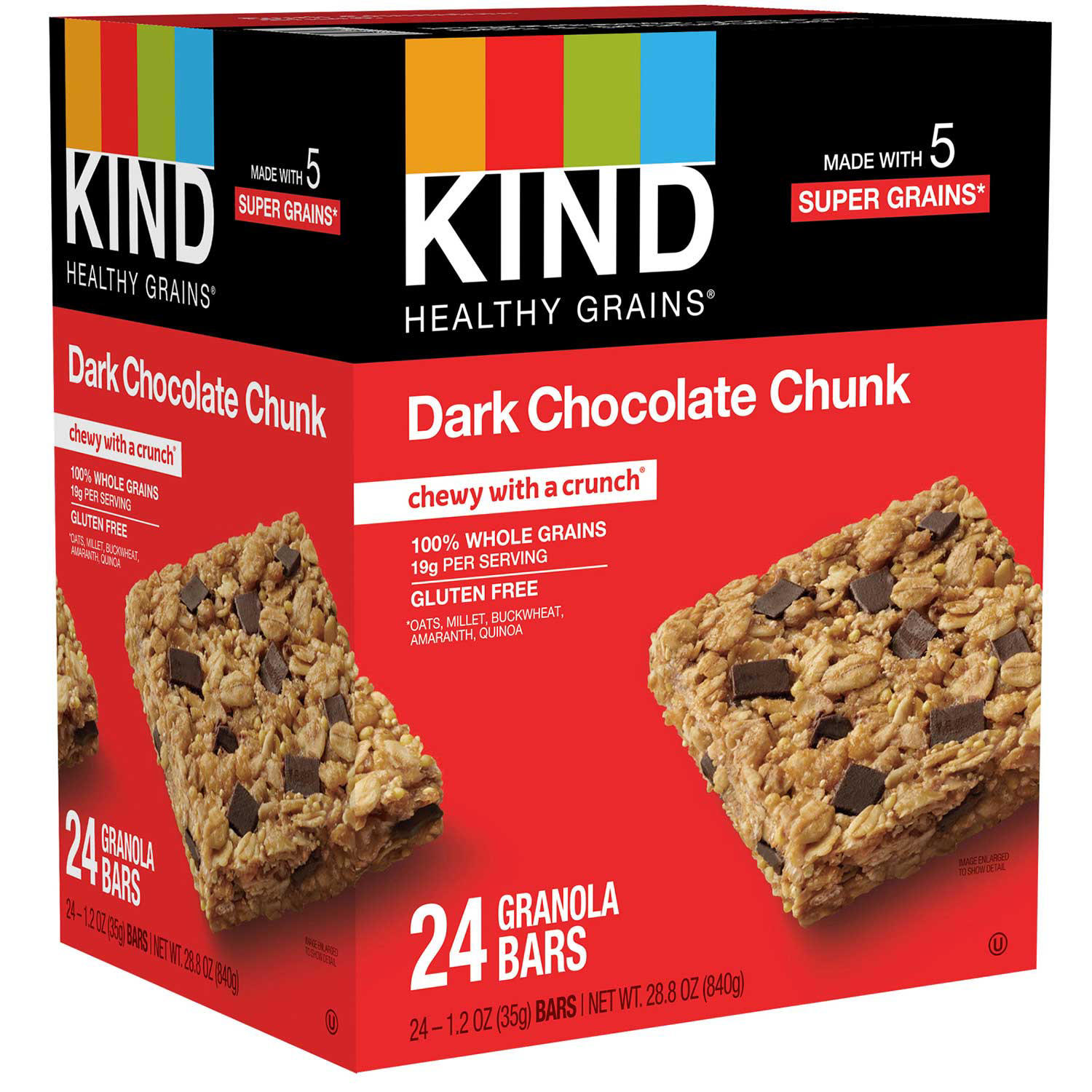 KIND Healthy Grains Bars, Dark Chocolate Chunk (24 ct.)