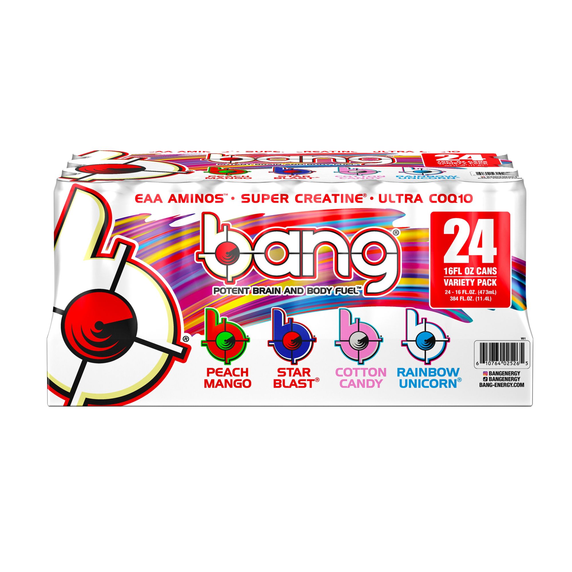 Bang Energy 16-ounce Variety Pack #2, 24 ct.