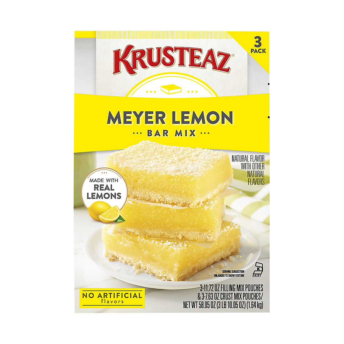 Krusteaz Meyer Lemon Bar Mix, 3 pk.