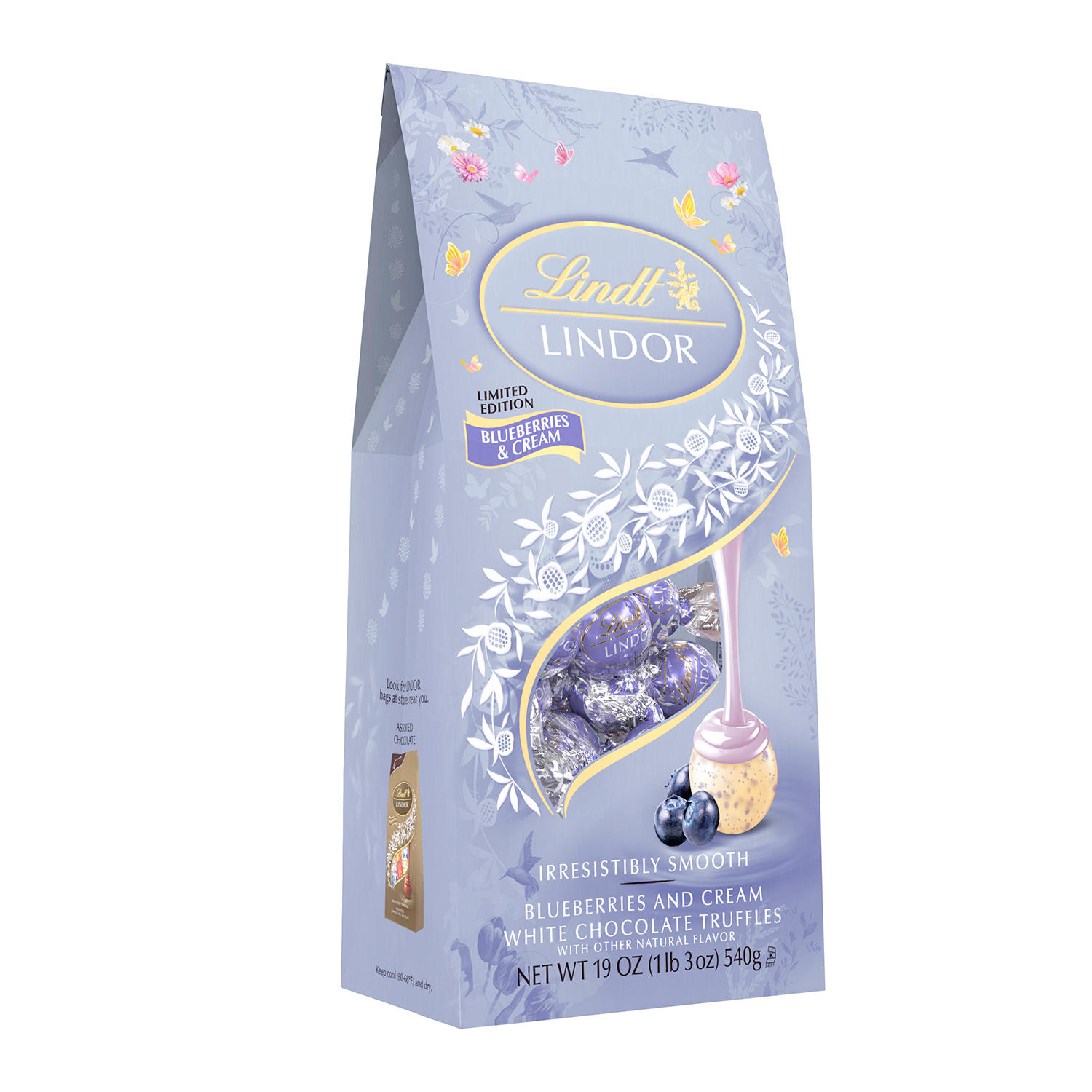 Lindor Blueberries and Cream White Chocolate Truffles