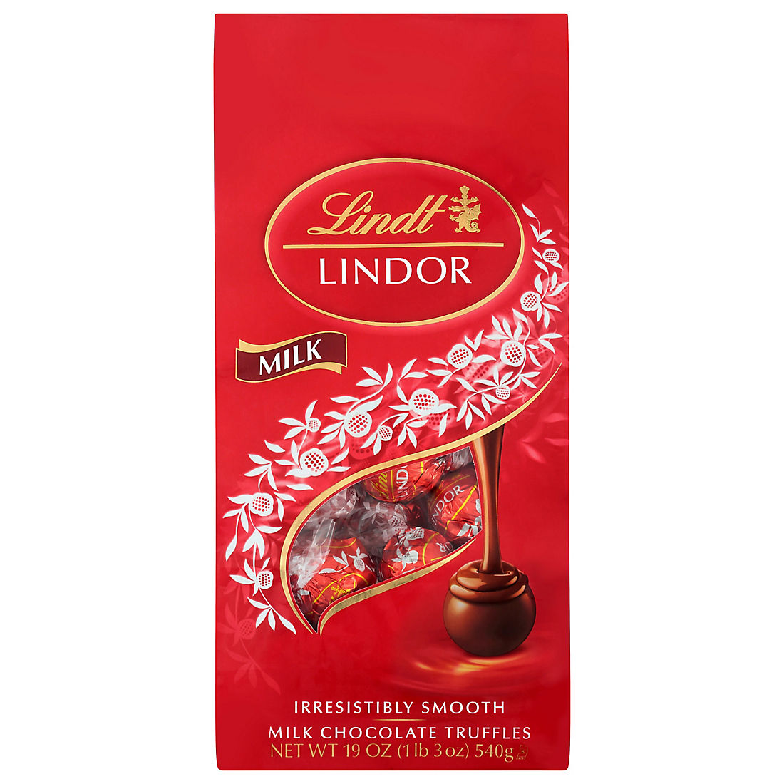 Lindt Lindor Milk Chocolate Truffles, 19 oz.