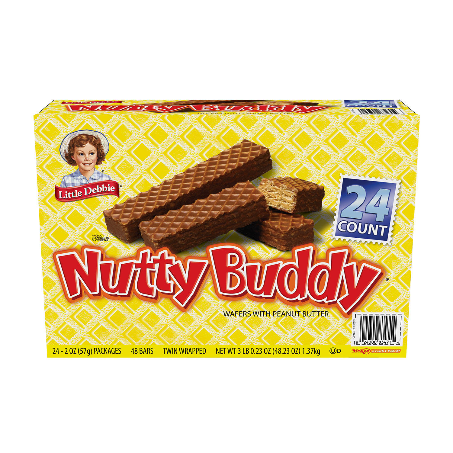 Little Debbie Nutty Buddy Bars (2.1 oz., 24 pk.)