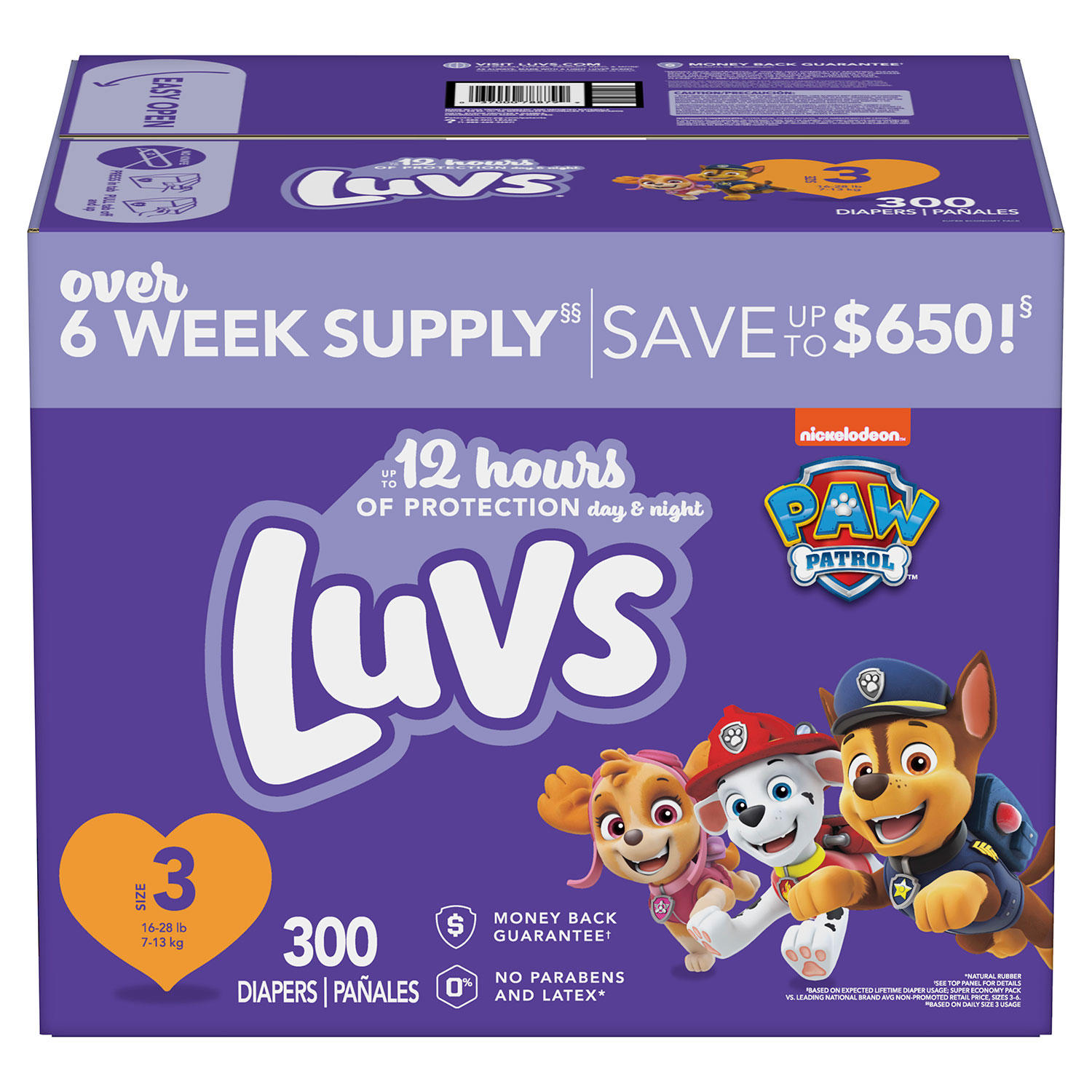 Luvs Pro Level Leak Protection Diapers (Choose Your Size)