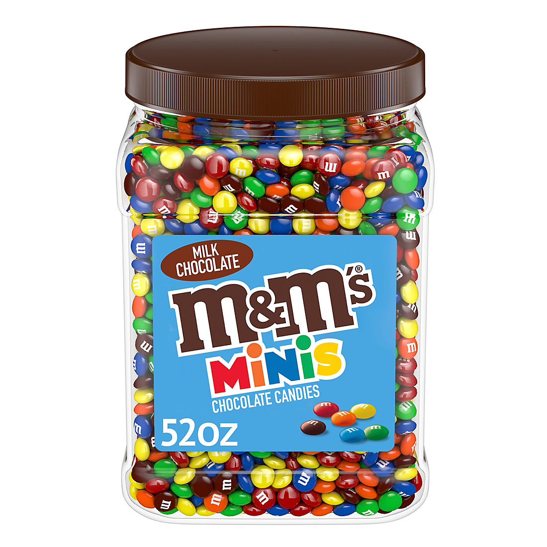 M&M's Minis Milk Chocolate Candy Bulk Jar, 62 oz.