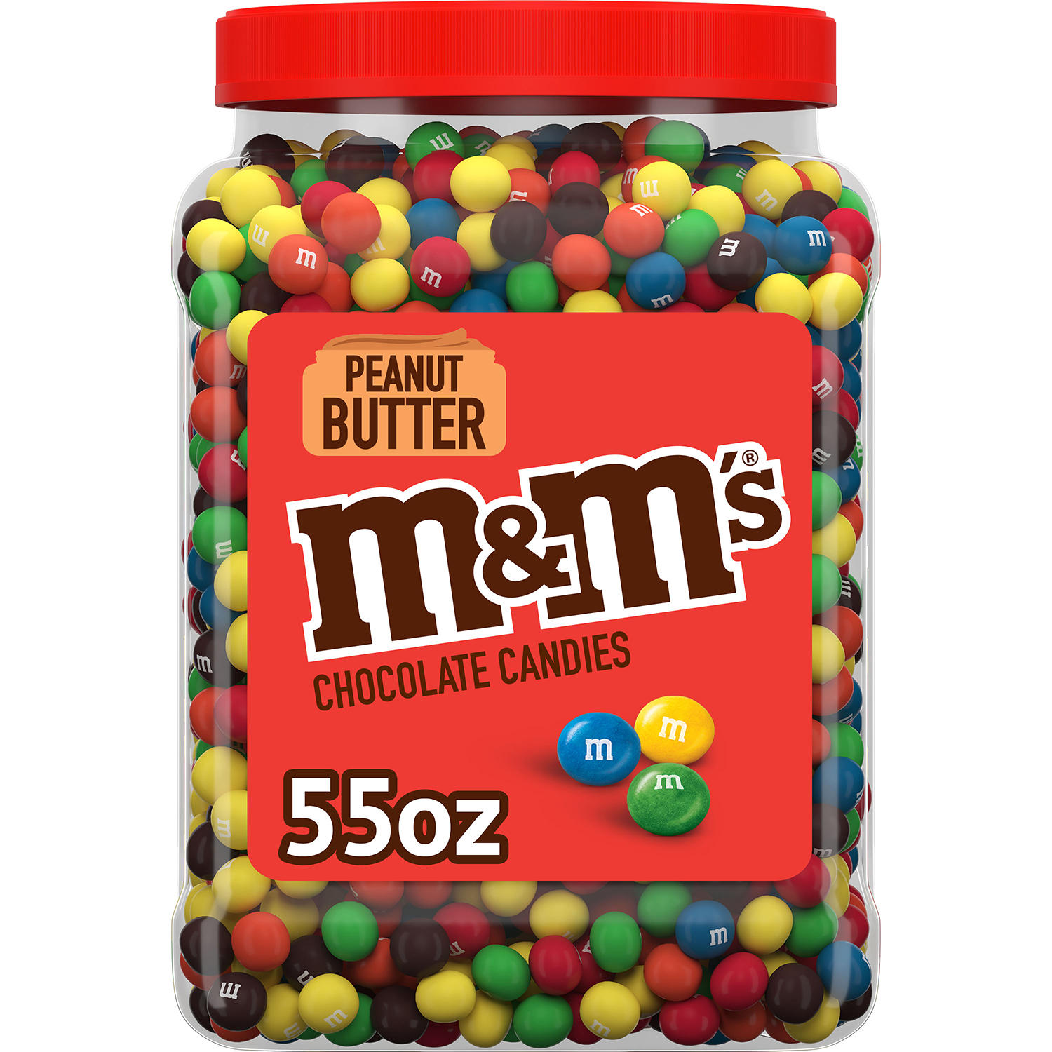 M&M'S Peanut Butter Milk Chocolate Bulk Candy Jar (55 oz.)