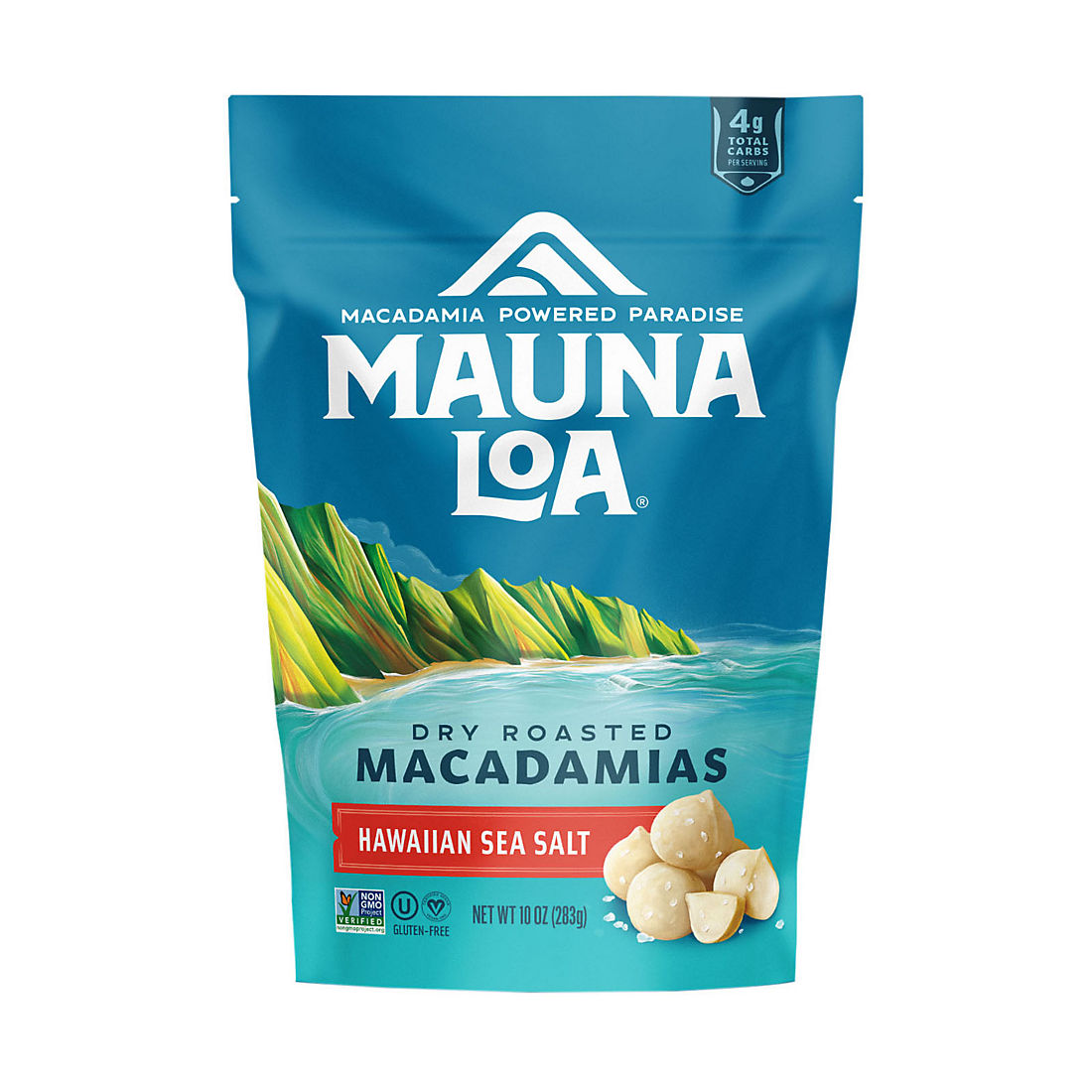 Mauna Loa Dry Roasted Macadamia Nuts with Hawaiian Sea Salt, 10 oz.