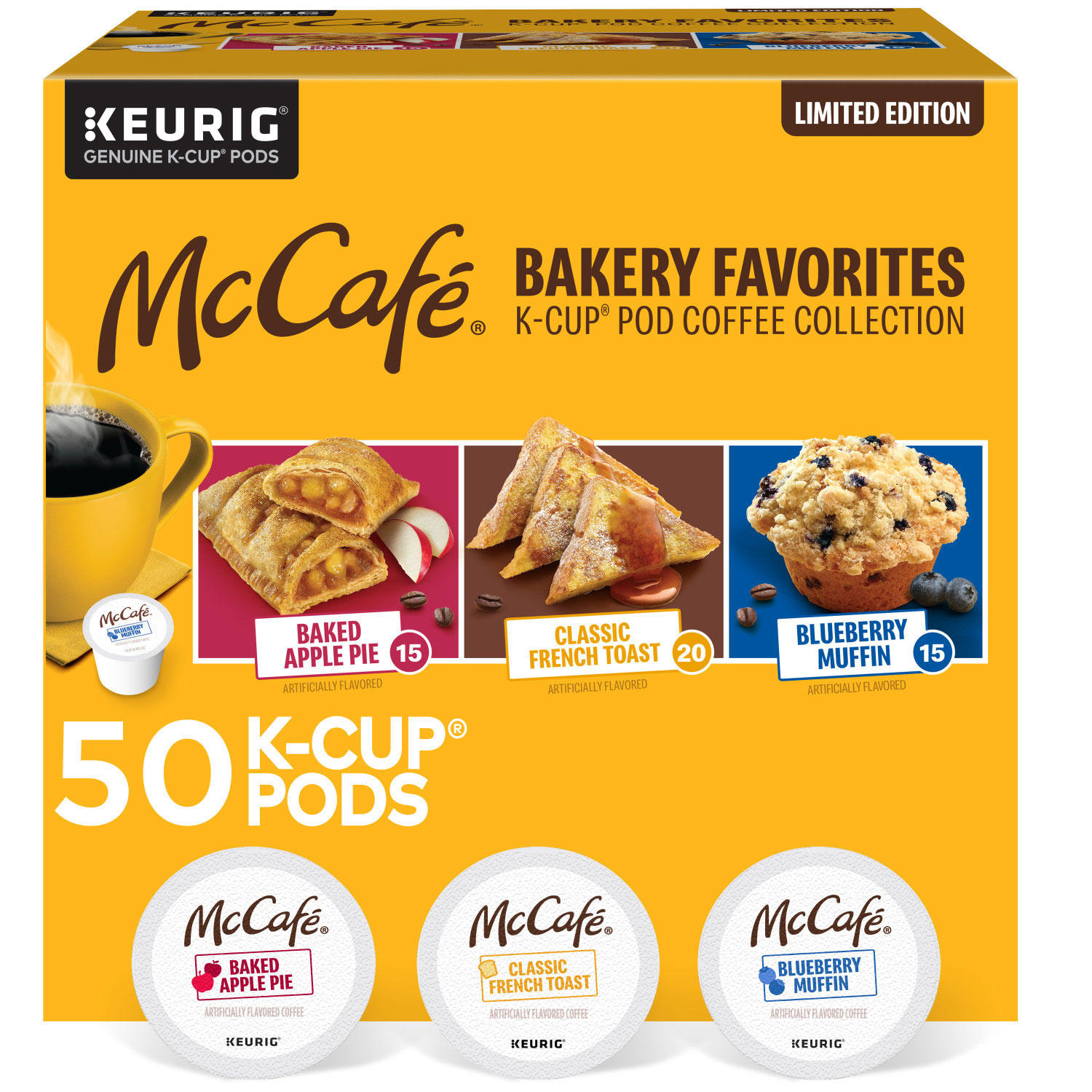 McCafe Bakery K-Cup Pod Variety Pack (50 ct.)