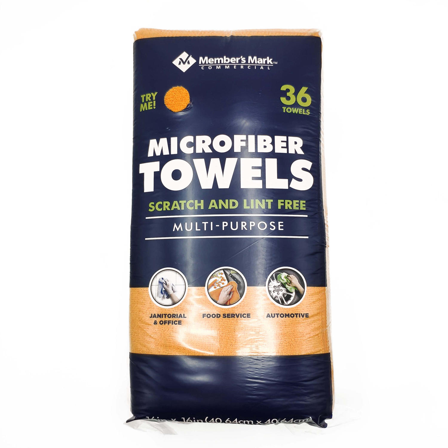 Member's Mark 16" x 16" Microfiber Towels, 36 ct. (Choose Color)
