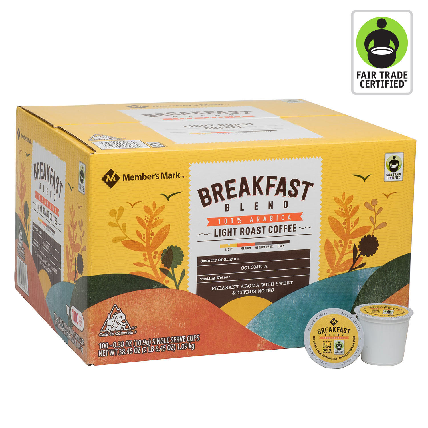 Member's Mark Breakfast Blend, Single-Serve Cups (100 ct.)