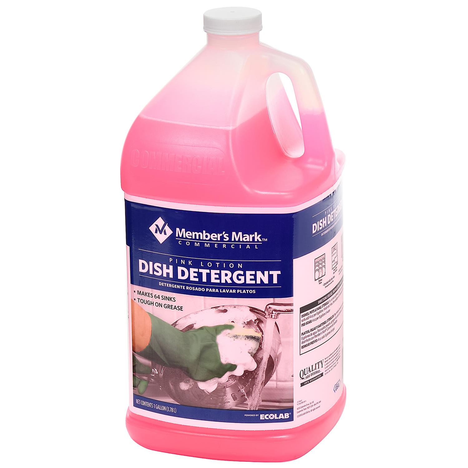 Member's Mark Commercial Pink Lotion Dish Detergent, 1 gal. (Choose Pack Size)
