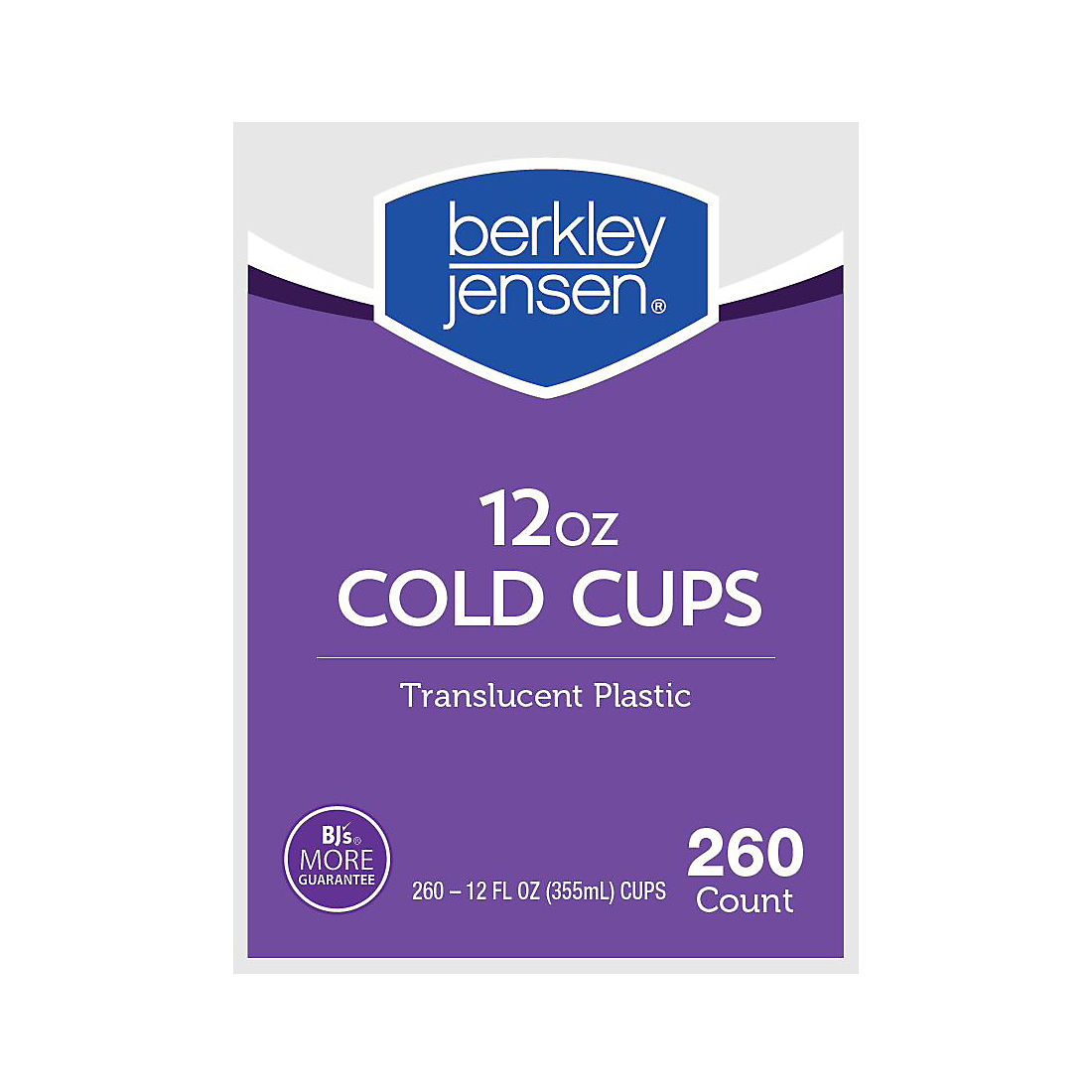 Berkley Jensen 12-Oz. Cups, 260 ct. - Translucent