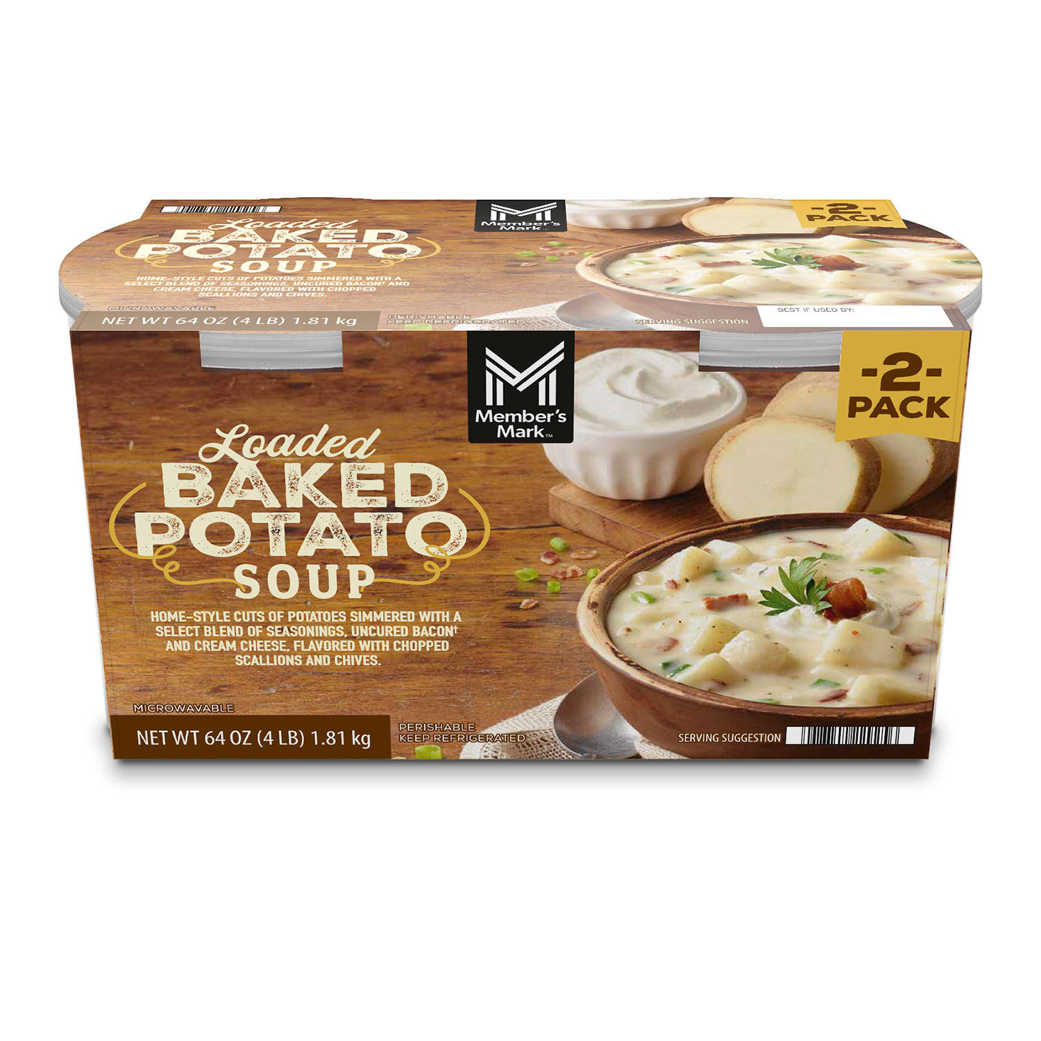 Member's Mark Loaded Baked Potato Soup (2 pk.)