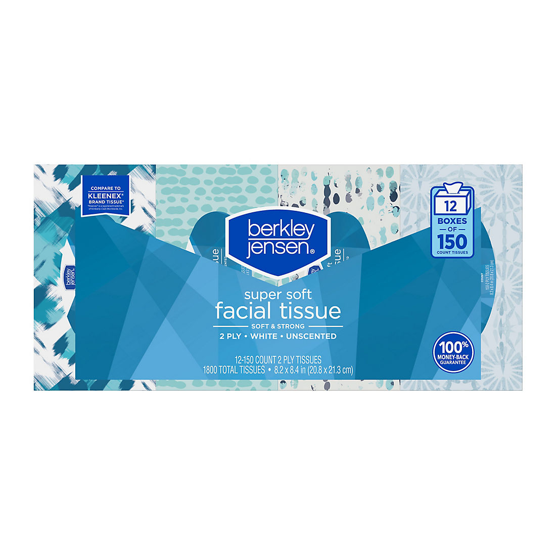 Berkley Jensen 2 Ply Facial Tissue, 150 ct./12 pk.