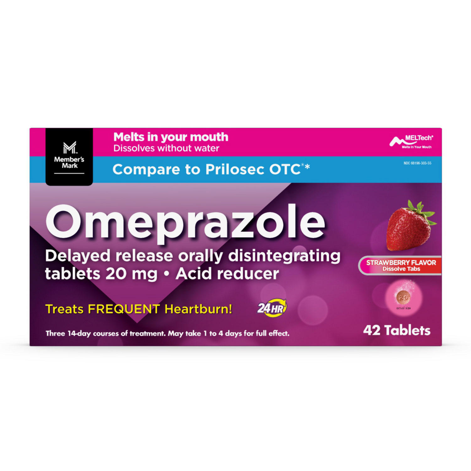 Member's Mark Omeprazole Orally Disintegrating Tablets, 20 mg. (42 ct.)