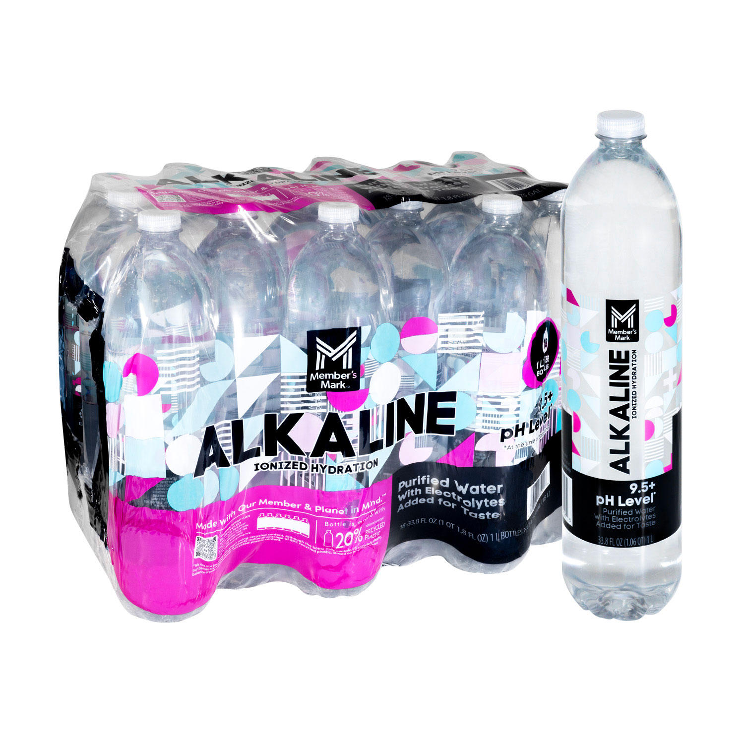 Member's Mark Plus+ Alkaline Water (1L., 18 pk.)