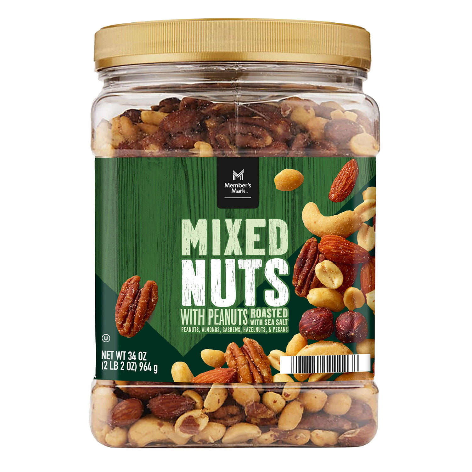 Member's Mark Roasted and Salted Mixed Nuts with Peanuts (34 oz.)