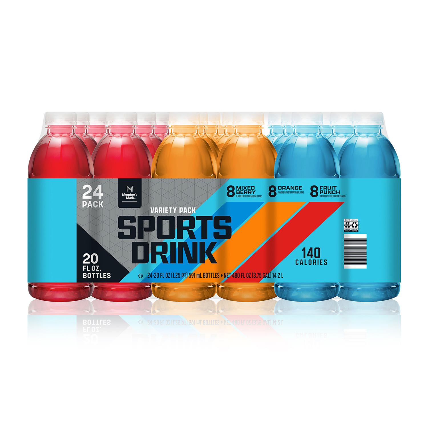 Member's Mark Sports Drink Variety Pack (20 fl. oz., 24 pk.)